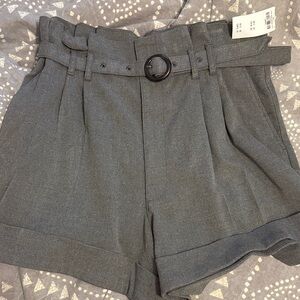 Abercrombie & Fitch Charcoal High Waist Shorts
